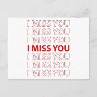 I MISS YOU POSTCARD