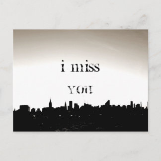 I MISS YOU POSTCARD