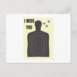 I MISS YOU POSTCARD