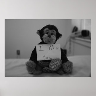 I miss you poster