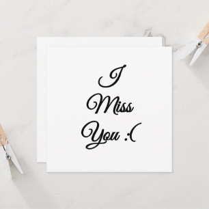 I miss you sad emoji invitation