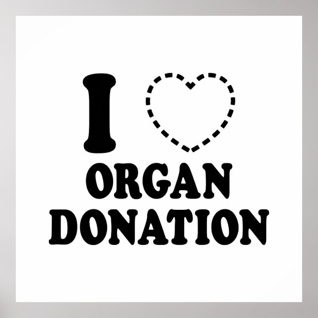 I {MISSING HEART} ORGAN DONATION POSTER (Front)