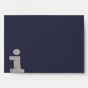 I Monogram Initial Bar Bat Mitzvah Envelope