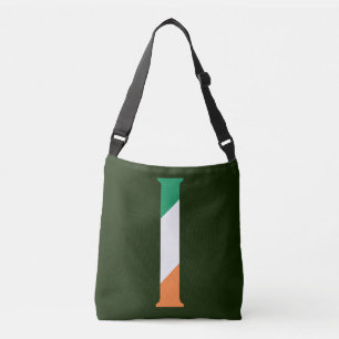 I Monogram overlaid on Irish Flag cbbcnt Crossbody Bag