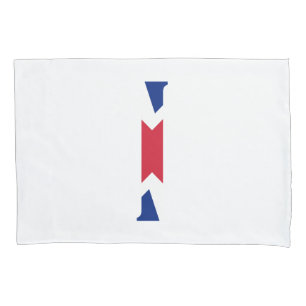 I Monogram overlaid on Union Jack Flag pccnt Pillowcase