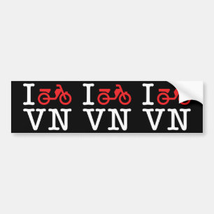 I Motorbike Vietnam Bumper Sticker