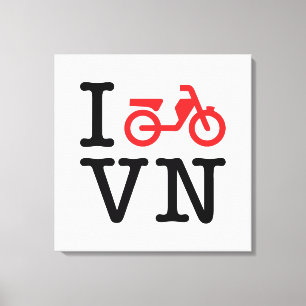 I Motorbike Vietnam Canvas Print