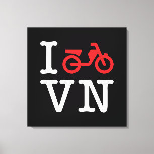 I Motorbike Vietnam Canvas Print