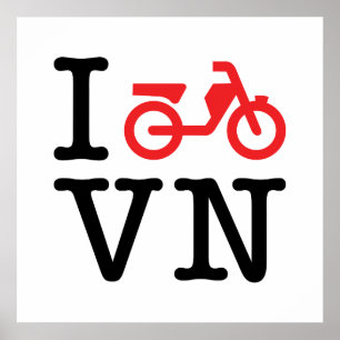 I Motorbike Vietnam Poster