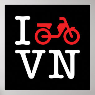 I Motorbike Vietnam Poster