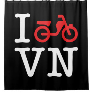 I Motorbike Vietnam Shower Curtain