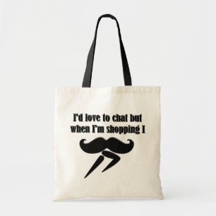 I Moustache (I Must Dash) - Very Funny Tote Bag