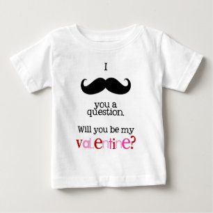i moustache you a question baby T-Shirt