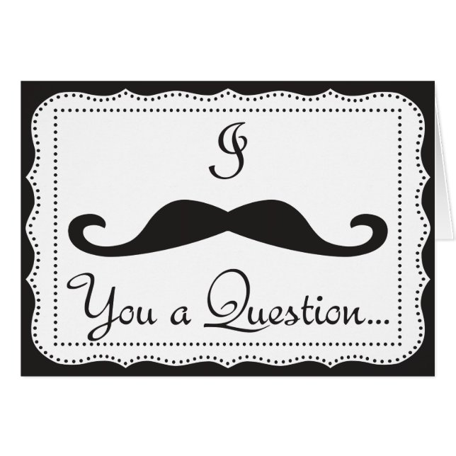 I Moustache You A Question, Blank, Tycoon (Front Horizontal)