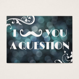 I Moustache You A Question Bokeh Lights