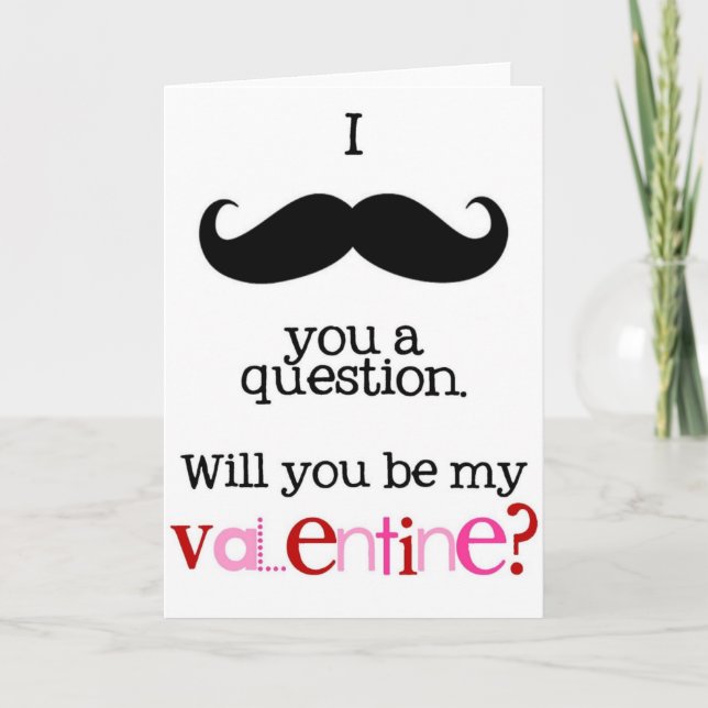 i moustache you a question card (Front)