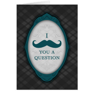 I Moustache You A Question Elegant Frame