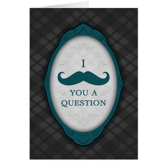 I Moustache You A Question Elegant Frame (Front)