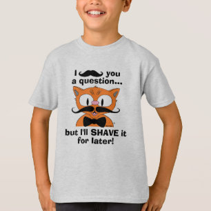 I Moustache You a Question Funny Pun T-Shirt
