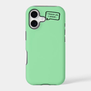 i moustache you a question mini pastel green