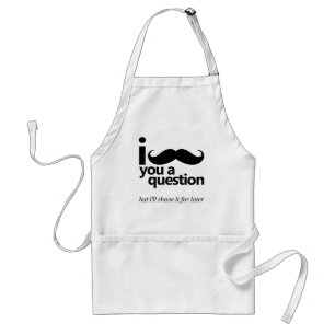 I Moustache You a Question Standard Apron