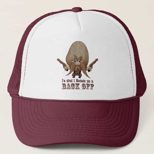 I Moustache You To Back Off Trucker Hat (Front)