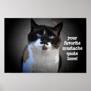 I moustache you to fill in the blank poster