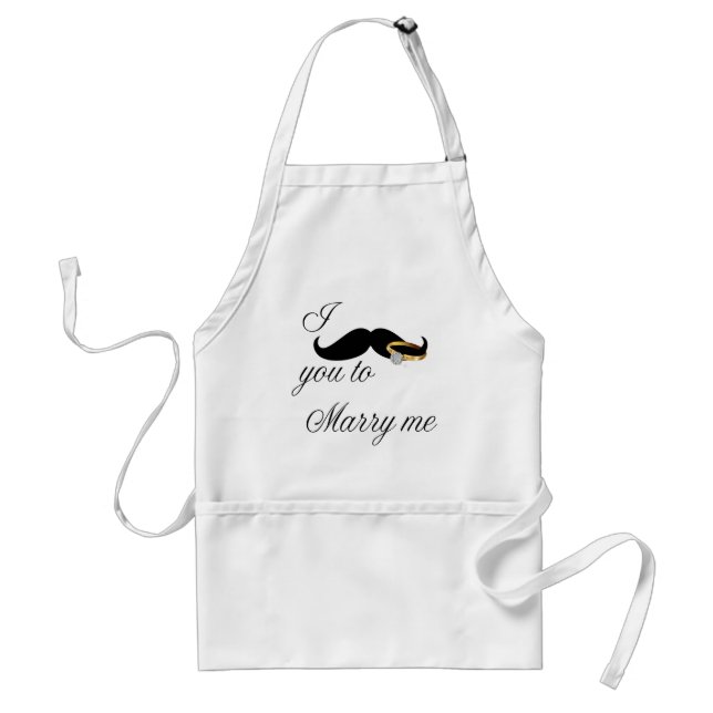 I Moustache you -to Marry Me Standard Apron (Front)