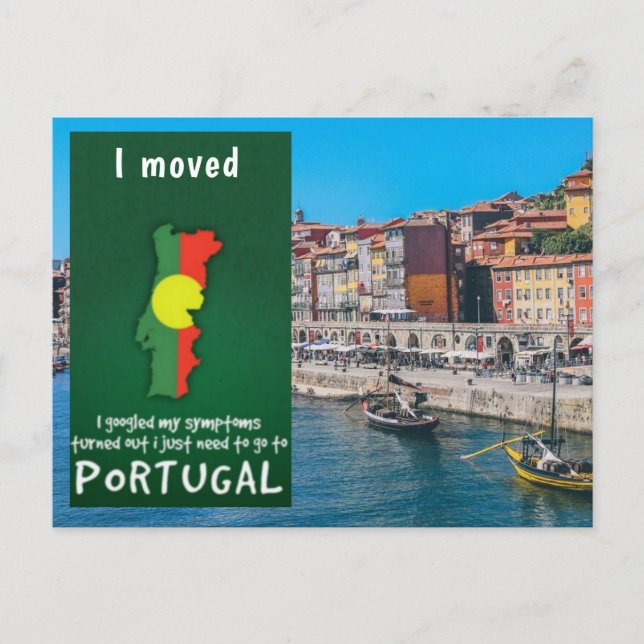 I Moved to Portugal Moving Announcements (Front)
