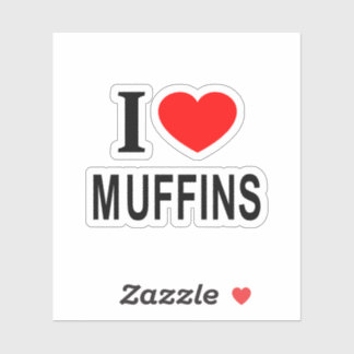 I ❤️ MUFFINS I LOVE MUFFINS I HEART MUFFINS Vinyl