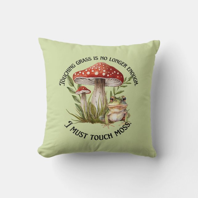 "I must touch moss" Cushion (Front)