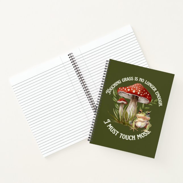 "I must touch moss" Notebook (Inside)