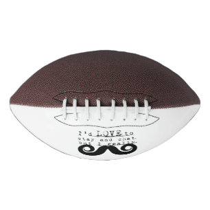 I Mustache Fun Humor Football