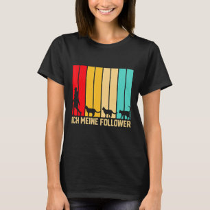 I My Followers Tie Love Cats Farmer Farmer T-Shirt