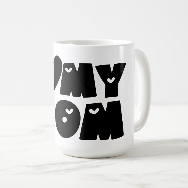 I ❤️ My Mum – A Timeless Expression of Love Coffee Mug (Front Right)