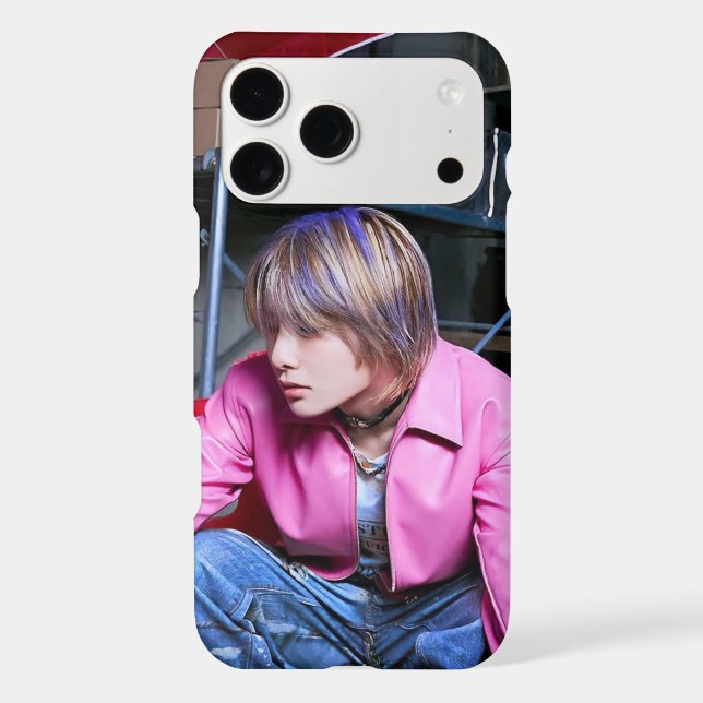 I.N Retro 'JJAM' Pink Jacket Phone Case (Back)