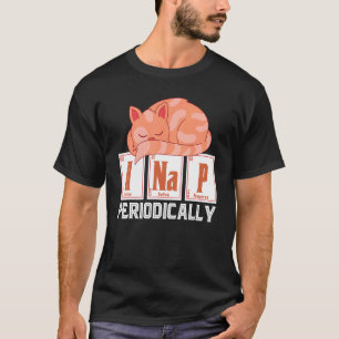 I Nap Periodically Pet Animal Cute Sleeping Cat T-Shirt