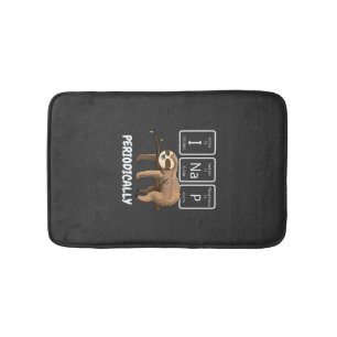 I Nap Periodically Science Sloth Periodic Table El Bath Mat