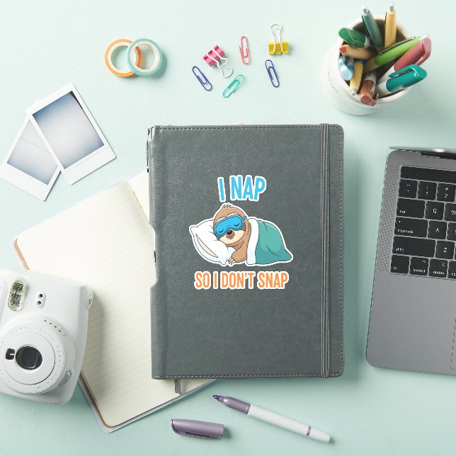 I Nap so I Don't Snap Funny Sloth (iPad Cover)