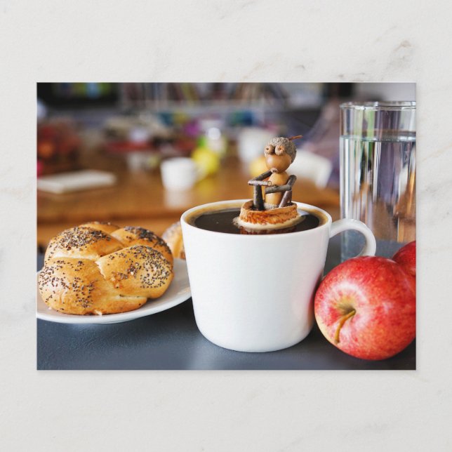 I need a big coffee! Funny postcrossing  Postcard (Front)