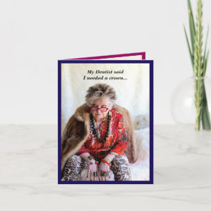 I need a CROWN Folded Greeting Card