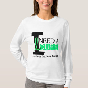 I NEED A CURE 1 CELIAC DISEASE T-Shirts