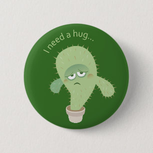 I need a hug... Buttons! 6 Cm Round Badge