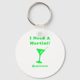 I Need A Martini! Key Ring
