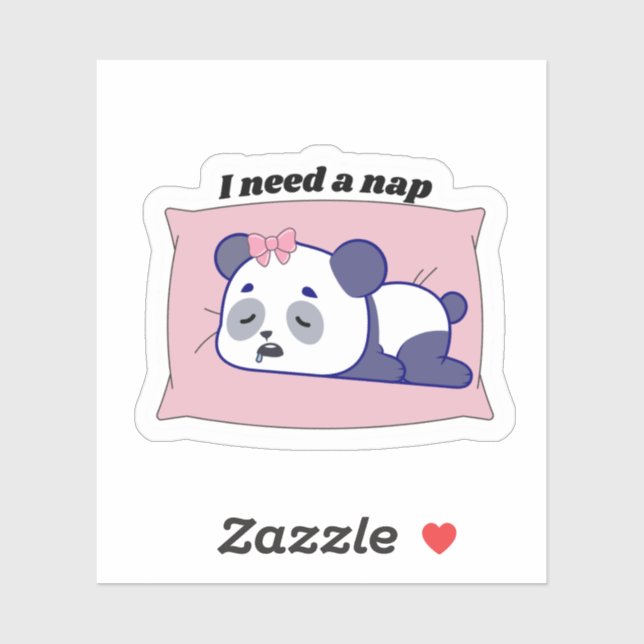 “I Need a Nap” Funny Kawaii Design (Sheet)