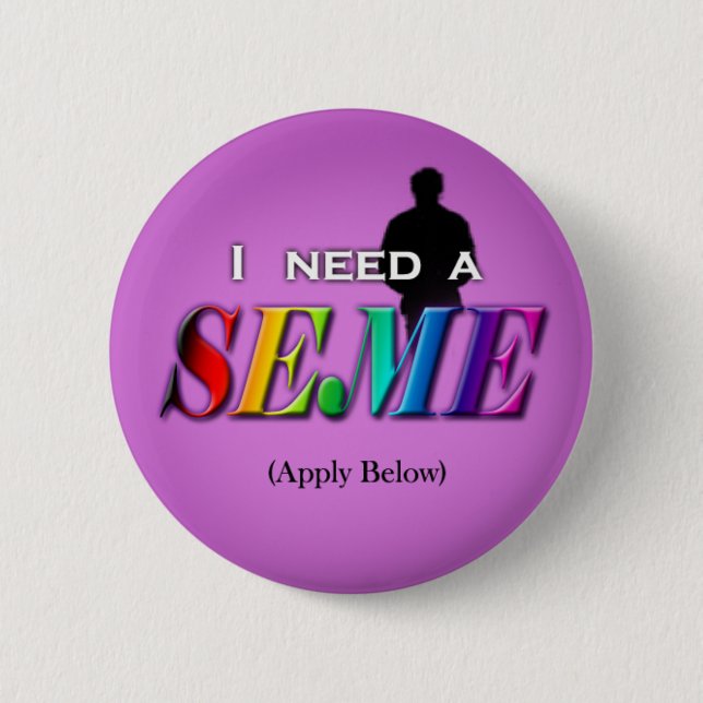 I need a seme 6 cm round badge (Front)