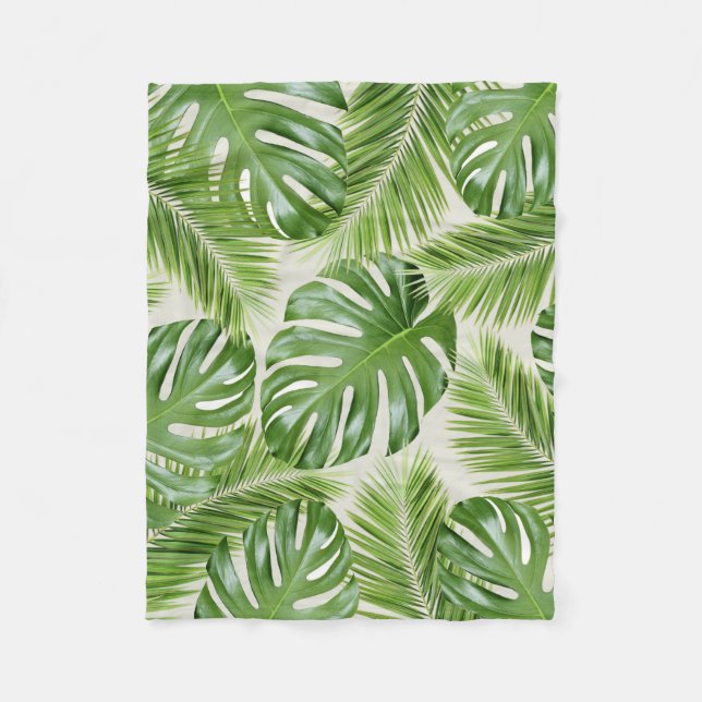 I need a Tropical Vacation Print Fleece Blanket (Front)