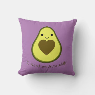 I Need an Avocuddle Cute Kawaii Avocado Cushion