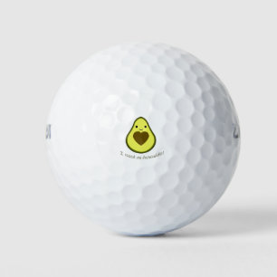 I Need an Avocuddle Cute Kawaii Avocado Golf Balls