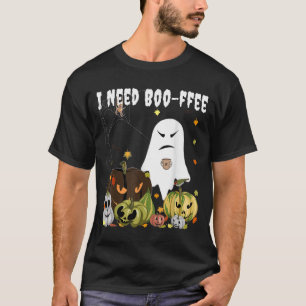 I Need Boo-ffee Ghost Jack-o-lantern Coffee Lover  T-Shirt